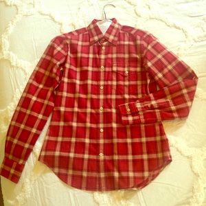 Ralph Lauren Cotton Plaid Blouse